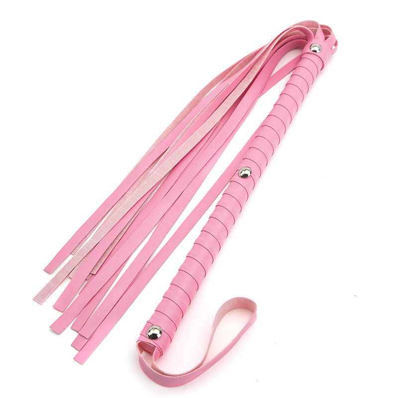 SM Sex Toys Long Handle Whip PVC Three-Nail Loose Whip Punishment Queen Whip Alternative Adult Products