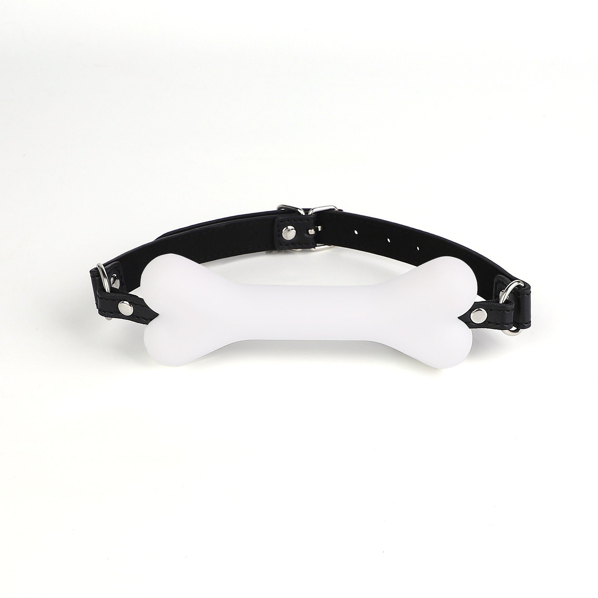 Erotic SM Props Bone Mouth Gag Humiliation Training Silicone Mouth Ball Erotic Nipple Clamps Mouth Cage Alternative Adult Products