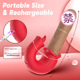 Female Telescopic Tongue Licking Vibrator Orgasm Masturbation Device Couples Adult Bed Sex Toys