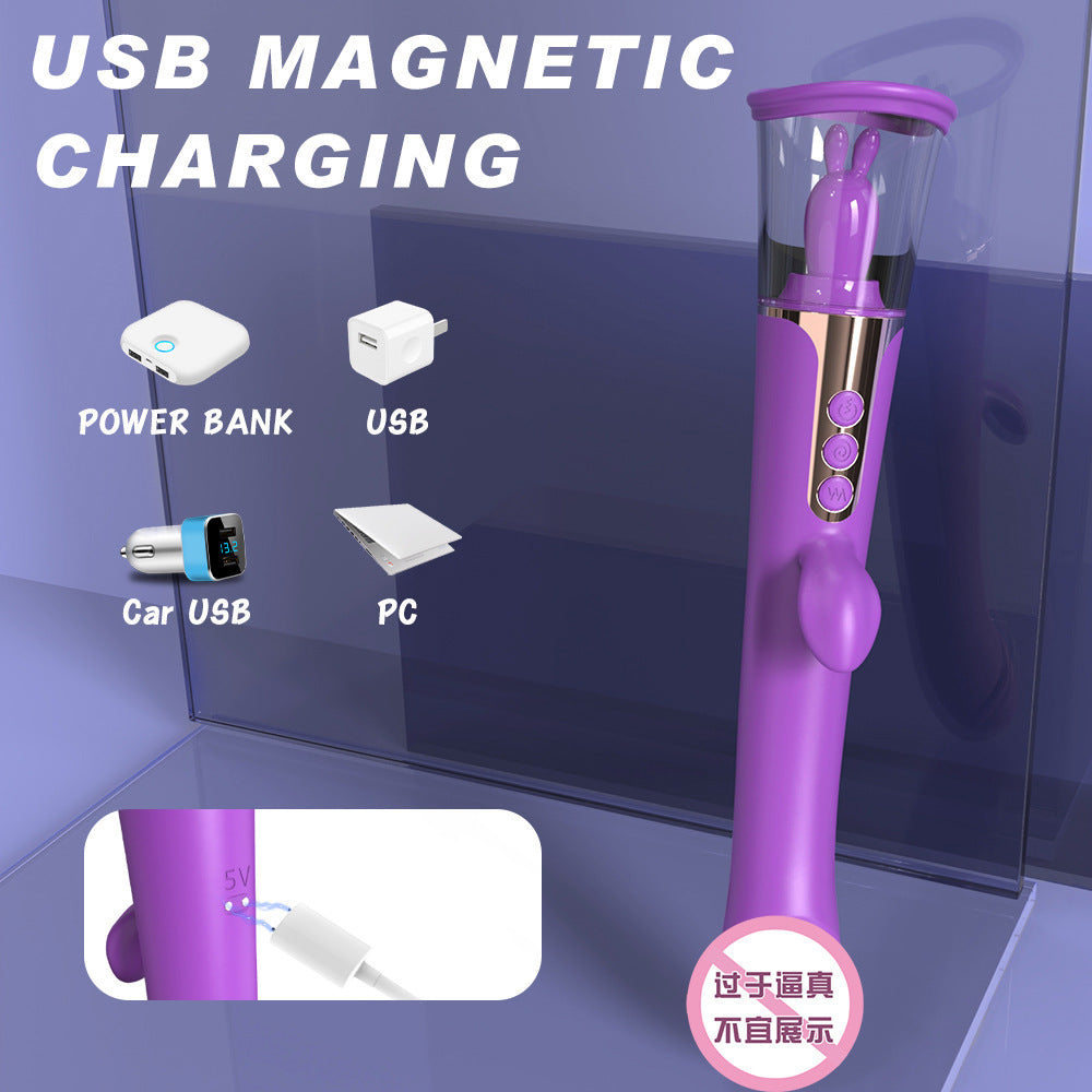 Sucking vibrator into the body for women, adult toy vibrating stick