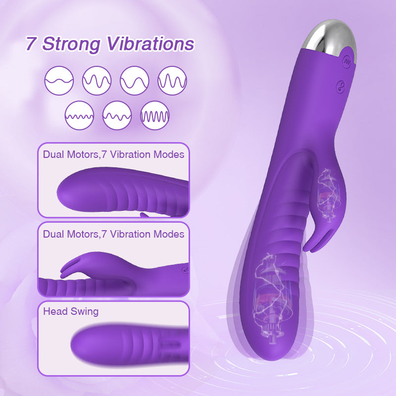 G-spot Massager Rabbit Vibrator Female Masturbator Buckle Swing Adult Sex Toys