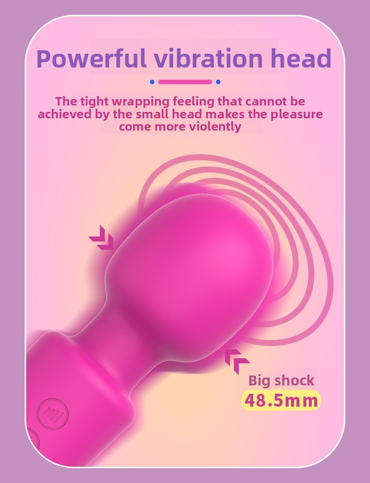 Female AV Wand Vibration 20 Frequency 8 Speed Handheld Massage Wand USB Charging Foreign Trade Hot Selling Sex Toys