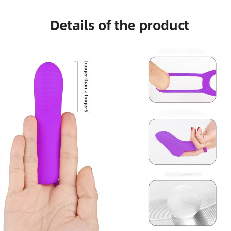 Intimate Finger Vibrator Female Masturbator G-spot Vibrating Finger Sleeve Female Masturbation