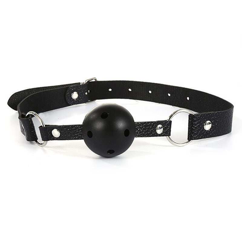 Bondage Mouth Ball Leather SM Restraint Training Mouth Gag Couple Flirting Adult Products Alternative Erotic Toys