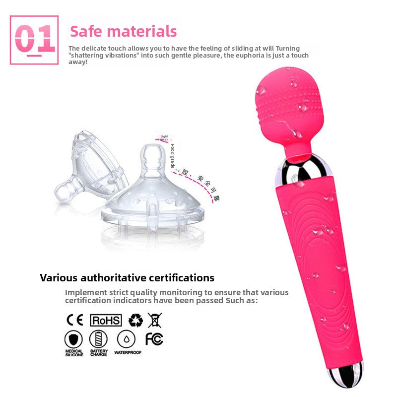 Cross-border Exclusive for Women Electric Massage Vibrator Orgasm Masturbator AV Stick Sexy Adult Products