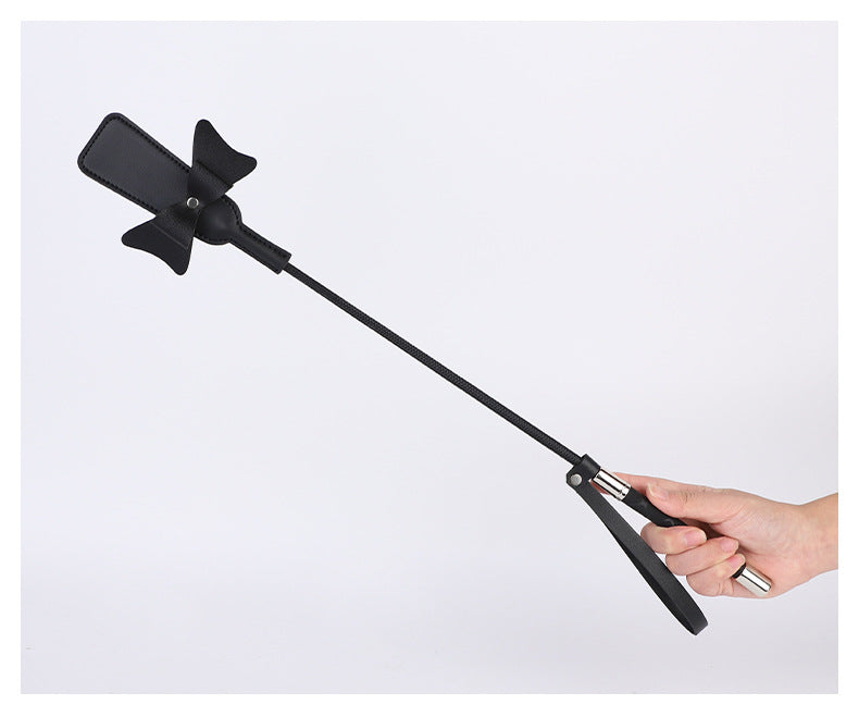 Sexy SM Props Bowknot Long Whip Wand Female Slave Training Teasing Slapping Bat Adult Products