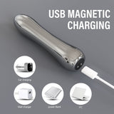 Ice Metal Vibrator for Women Strong Vibration Anal Plug 2-in-1 Female Masturbator Vibrating Stick for Women