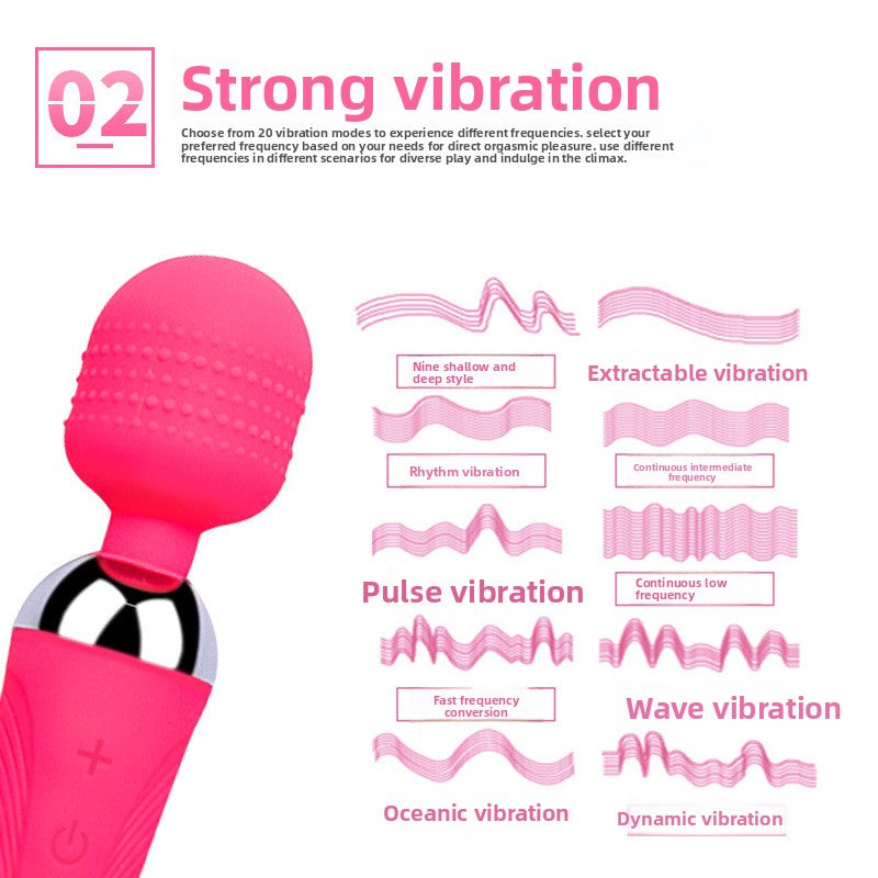 Cross-border Exclusive for Women Electric Massage Vibrator Orgasm Masturbator AV Stick Sexy Adult Products