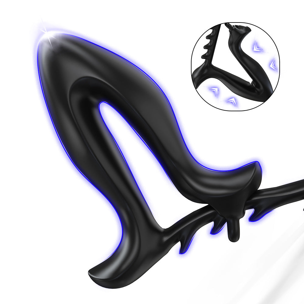 New Full Silicone Anal Expander Toy Adjustable Size Back Chamber Toy Electric Silicone Anal Plug Sex Toy