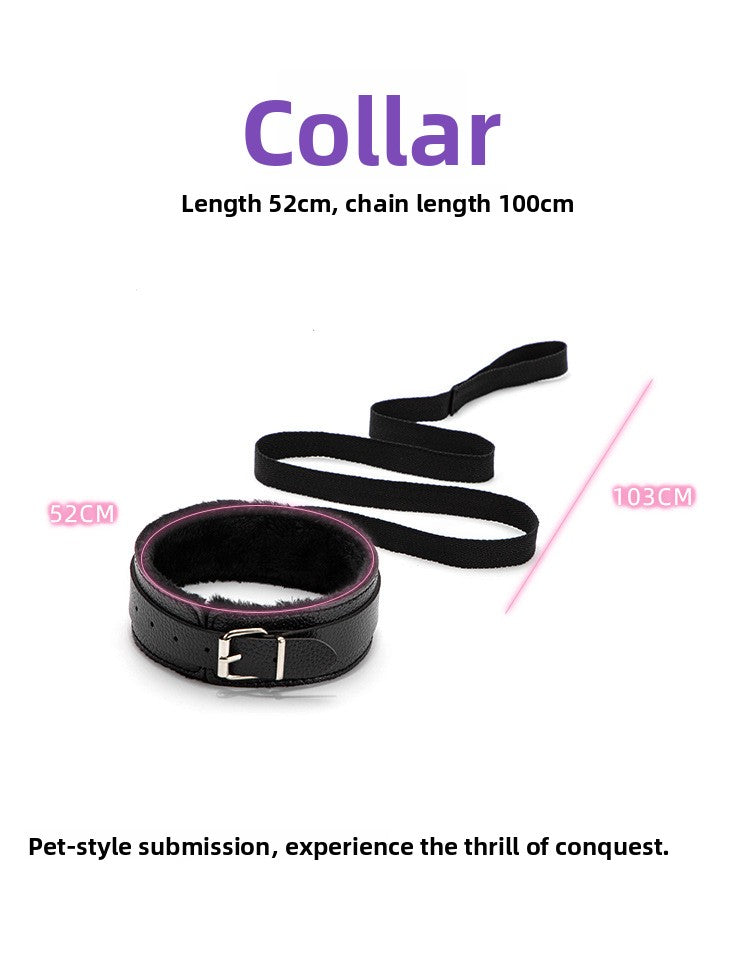 Sexy Plush SM Set Adult Products Couple Training Handcuffs Binding Restraint 7-Piece Set Alternative Sex Toys