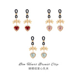 SM Sex Toys for Women Masturbation Toys Erotic Clitoral Clips Torture Training Bowknot Heart-shaped Nipple Clips Nipple Binders