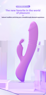 Rabbit Telescopic Vibrator Adult Toy Insertable Female Masturbator AV Massage Stick Female Toy