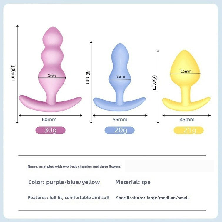 Female Anal Plug for Couples Flirting Tail Large Bead Masturbator Adult Products