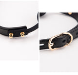 High-end SM Props Genuine Leather Collar Whip Female Slave Training Bondage Tools Mouth Gag Handcuffs