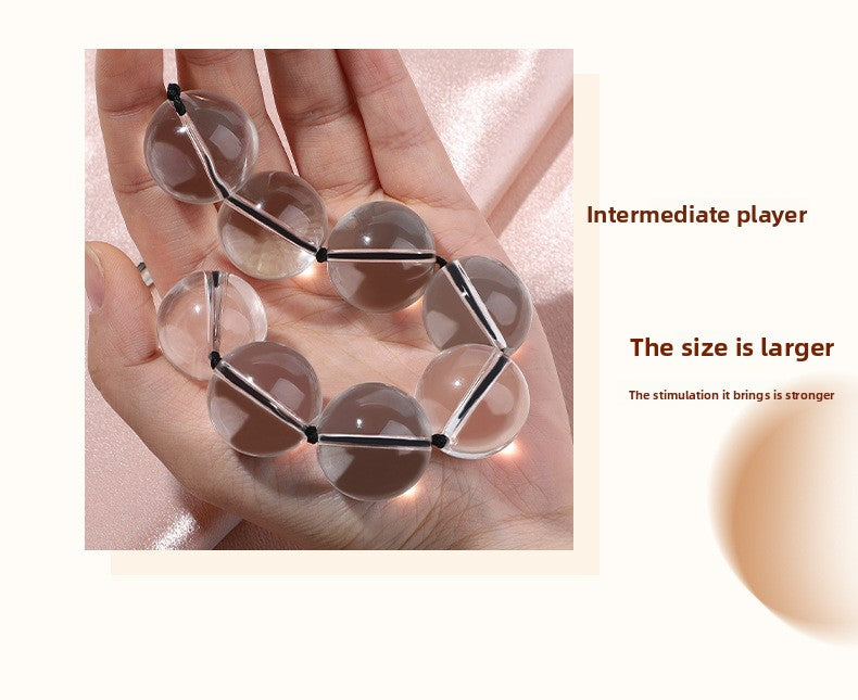 Sex Toys SM Props Anal Development Glass Beads Anal Plug SM Training Masturbation Anal Beads Alternative Adult Products