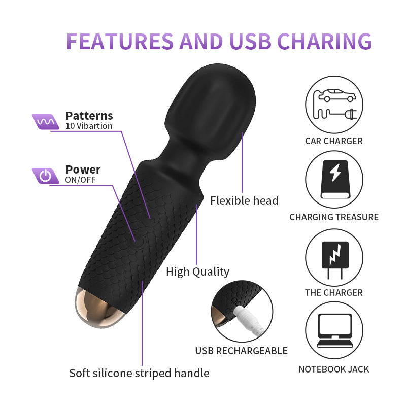 New Mini Adult Products Sexy Sex Toys Female AV Vibrating Massage Stick Couples Flirting Orgasm Masturbator