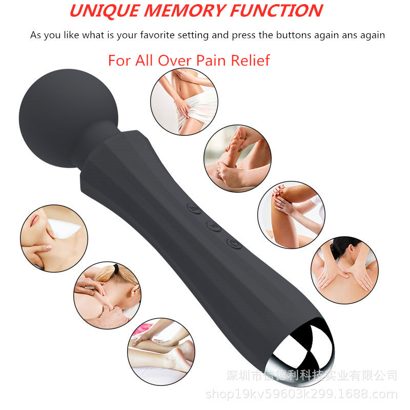 Kaiser Strong Vibration AV Wand Orgasm Silicone Magnetic Electric Massager Adult Sex Toys