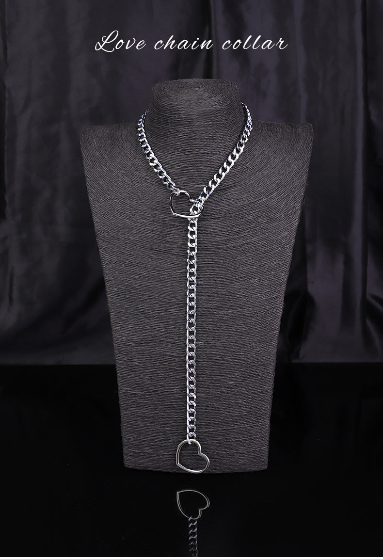 Sex Toys SM Props Love Chain Collar Female Wear Necklace Binding Toys Adult