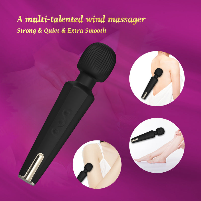 Female Massage Stick Magnetic Suction Charging Vibrating Stick Female Masturbation AV Stick Adult Products
