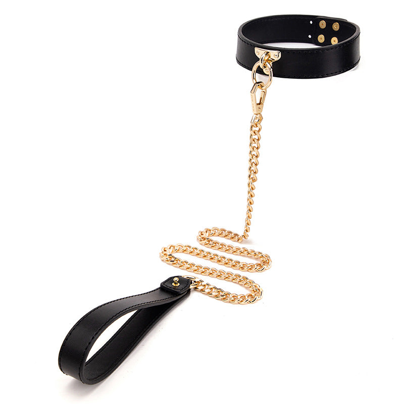 High-end SM Props Genuine Leather Collar Whip Female Slave Training Bondage Tools Mouth Gag Handcuffs