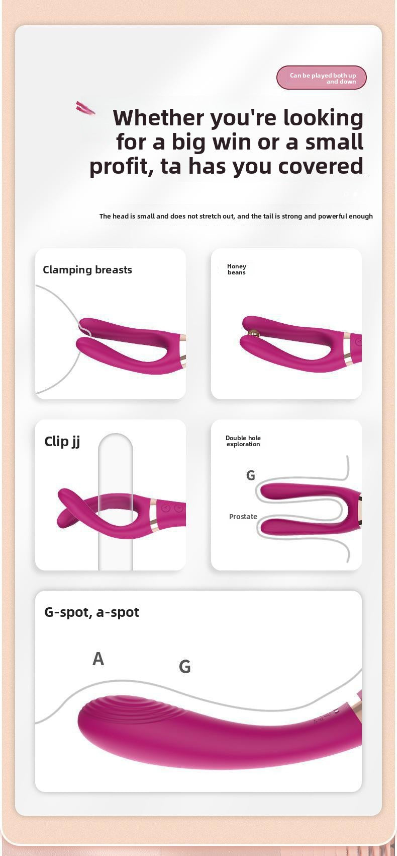 New Product Shand AmzingToy Luxury H Series Mini Vibrating Clitoral Sucker Tongue Licking Massager Vibrator for Women