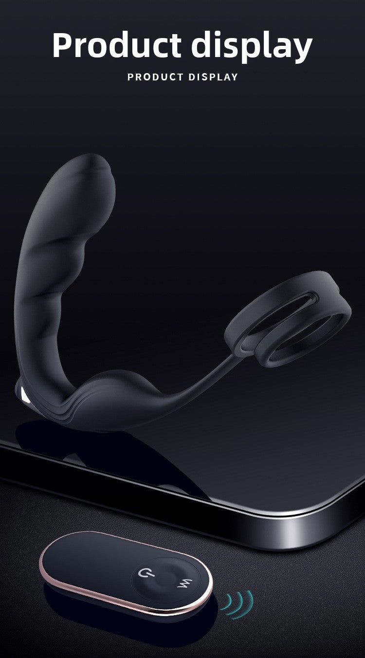 Nuoer Male Sex Products Prostate Massager Anal Plug Semen Locking Ring Back Chamber Masturbation Device