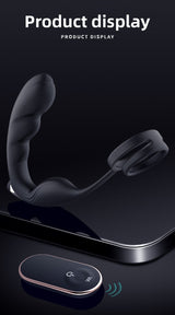Nuoer Male Sex Products Prostate Massager Anal Plug Semen Locking Ring Back Chamber Masturbation Device