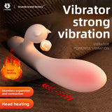 Heated Telescopic Vibrator for Women Instant Orgasm Female Masturbation Sex Toy Adult Toy for Women