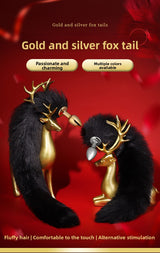 Sexy SM Props Mini Anal Plug Fox Tail Couple Flirting Torture Tool Back Court Plug Anal Expander Punishment Toy