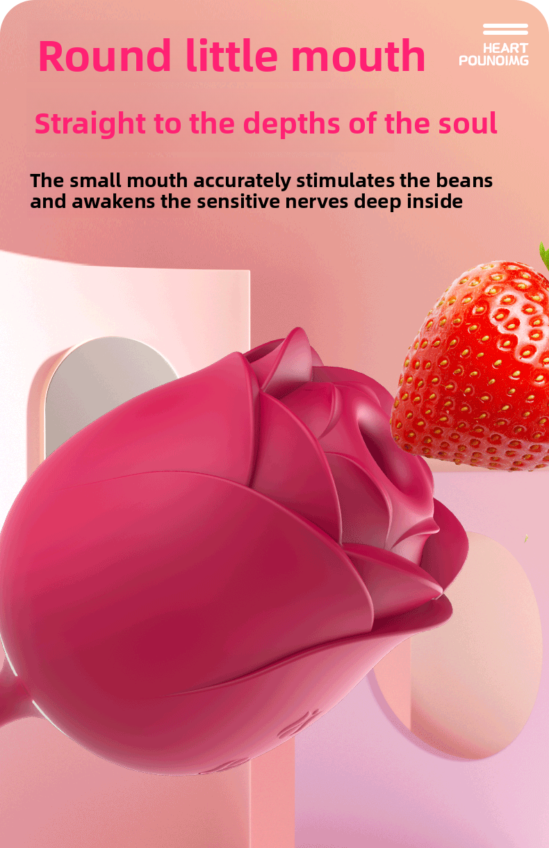 Sucking Double Vibrator Eternal Flower Vibrator Female Masturbator Breast Suction Teasing Vibrating Vibrator