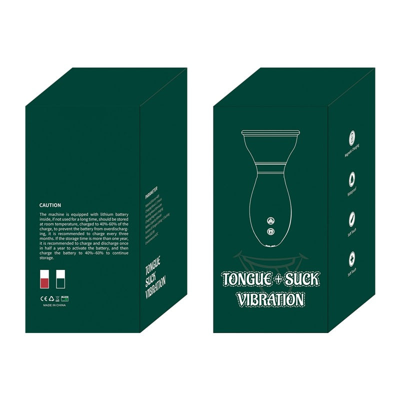 Clitoral Tongue Licking Sucking Device Breast Massage Vibrator Adult Sex Toys Female Masturbator