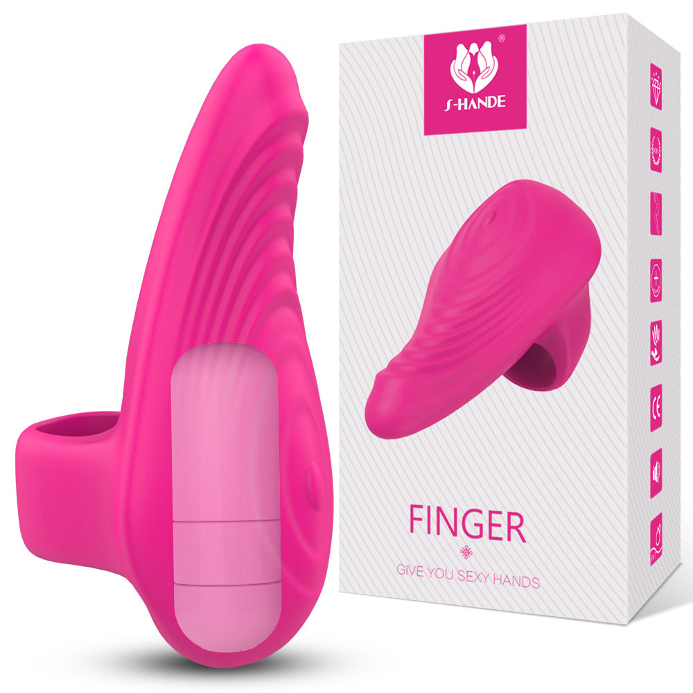 Intimate Finger Vibrator Female Masturbator G-spot Vibrating Finger Sleeve Female Masturbation