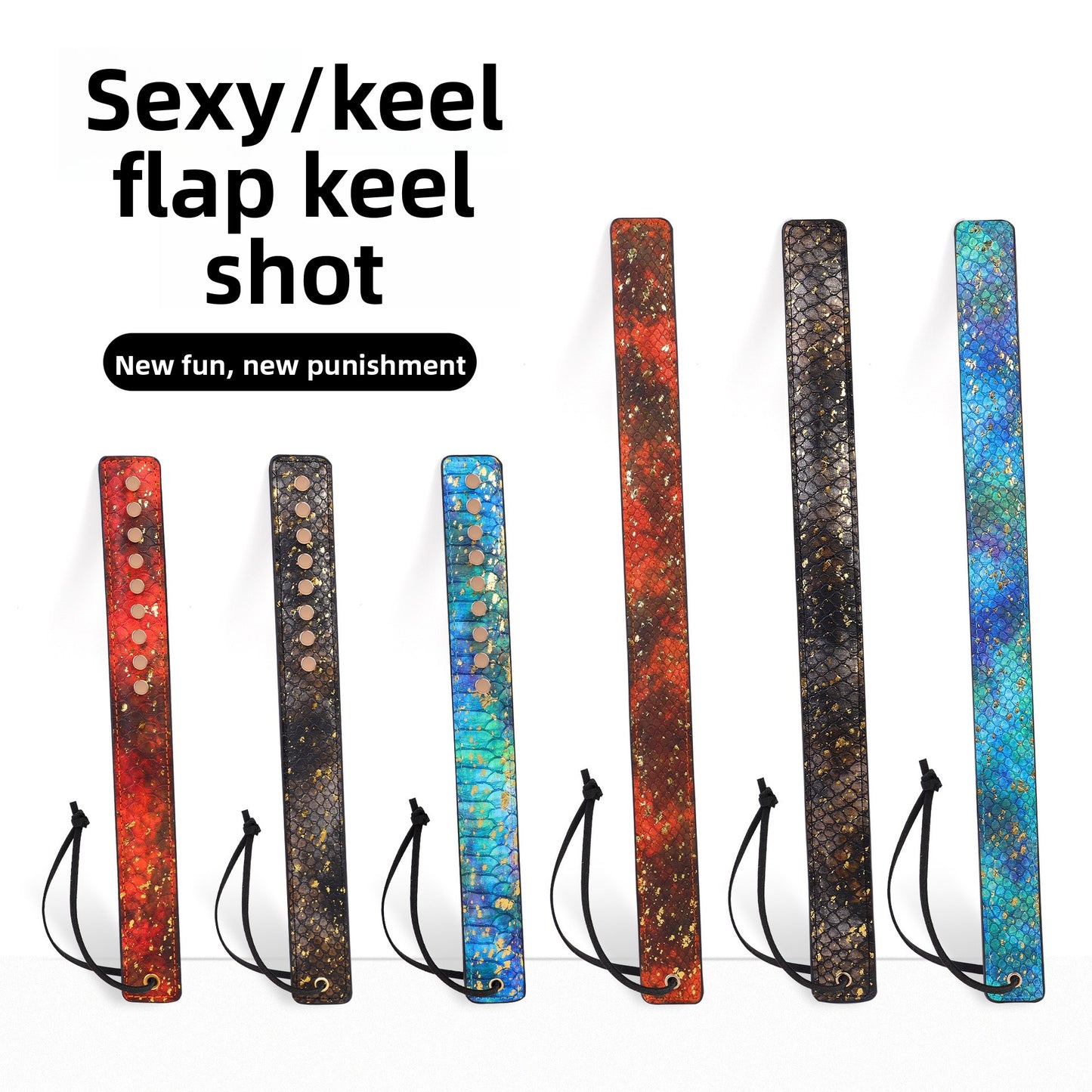 Sex Toys SM Props Rivet Dragon Bone Spanker Couple Training Spanking Abusive Torture Tool Leather Spanker Adult Products