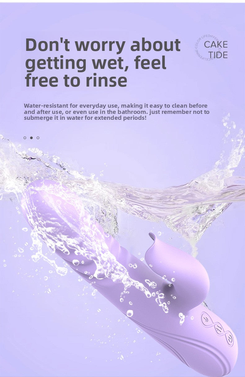 Multi-frequency Telescopic Automatic Heating G-spot Instant Thrusting Vibrating Massager Wand Female Essential Masturbation Device