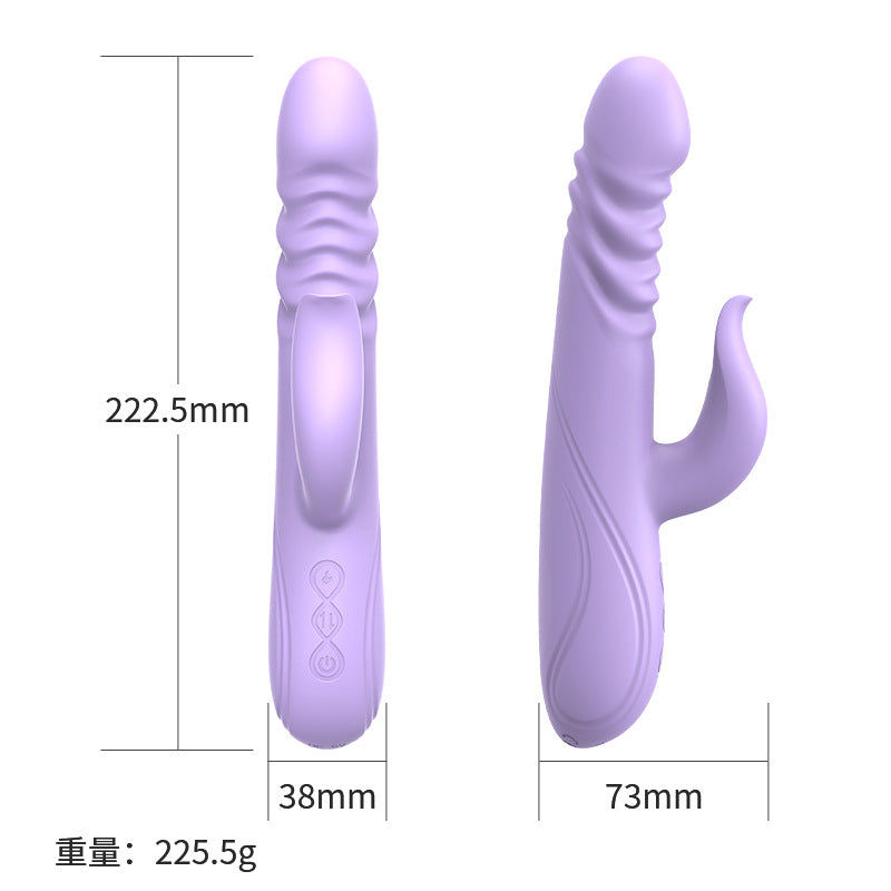 Multi-frequency Telescopic Automatic Heating G-spot Instant Thrusting Vibrating Massager Wand Female Essential Masturbation Device
