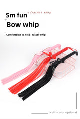 SM Props PVC Erotic Whip Training Punishment Bowknot Erotic Whip Alternative