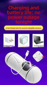 Telescopic Electric Aircraft Cup Fully Automatic Penis Trainer Adult Supplies Male Masturbator