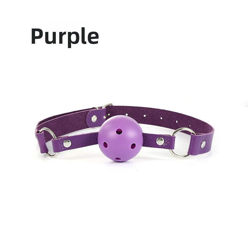 Bondage Mouth Ball Leather SM Restraint Training Mouth Gag Couple Flirting Adult Products Alternative Erotic Toys