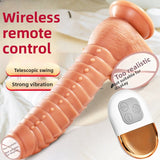 Fake Penis Realistic Telescopic Swinging Dildo Realistic Female Silicone Masturbator Vibrator Adult Sex Toys