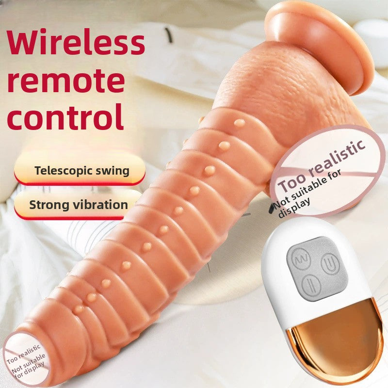 Fake Penis Realistic Telescopic Swinging Dildo Realistic Female Silicone Masturbator Vibrator Adult Sex Toys
