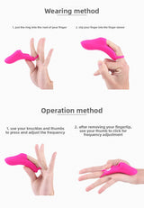 Intimate Finger Vibrator Female Masturbator G-spot Vibrating Finger Sleeve Female Masturbation