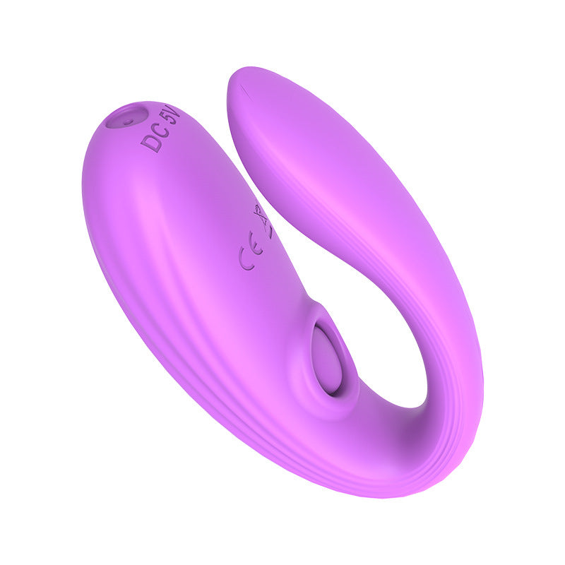 Specially Designed U-Shaped Vibrator Multi-Frequency Unisex Resonance Masturbation Instant Tide Wearable Adult Sex Toy