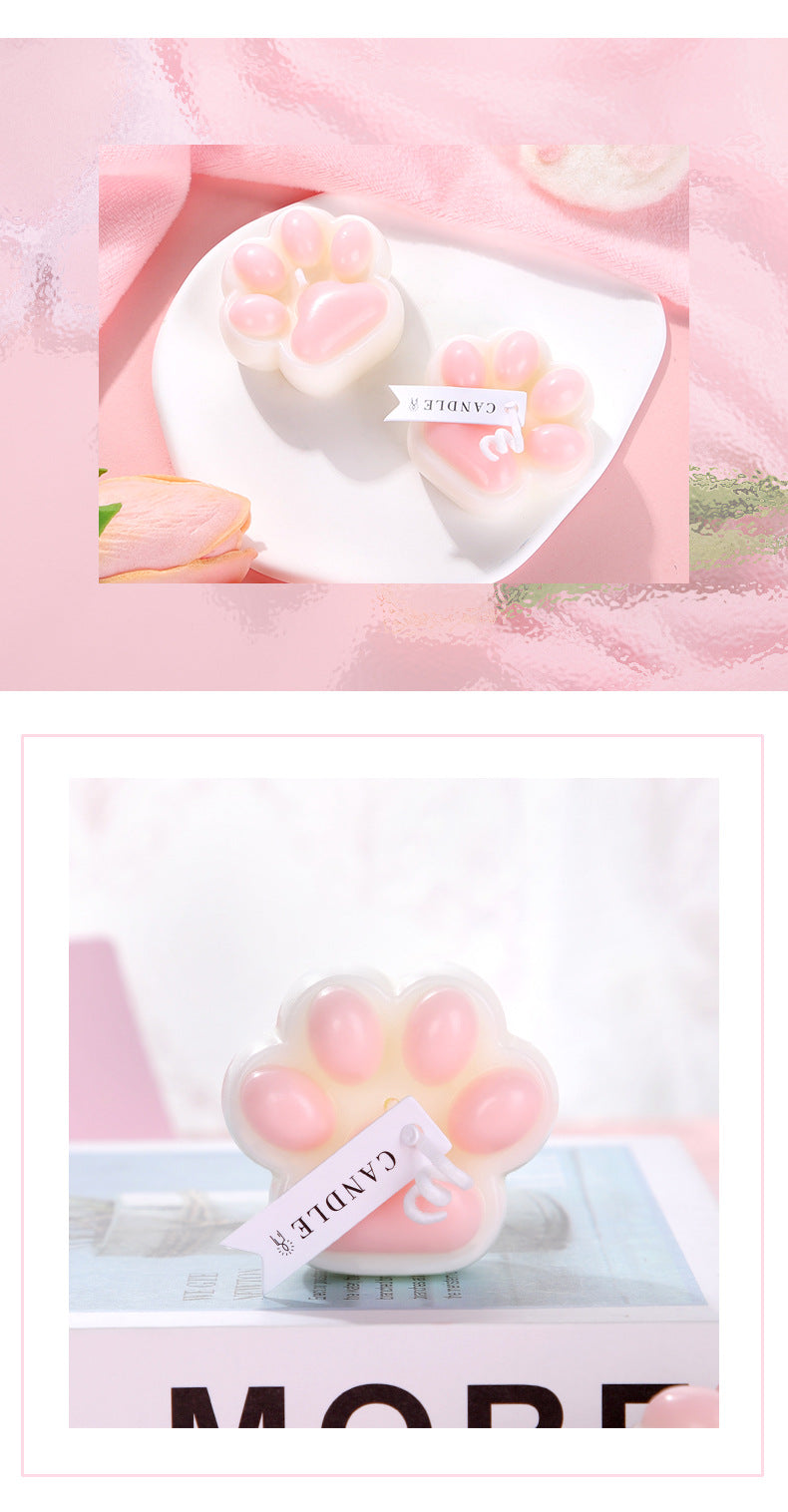 SM props fun low temperature candle couple training wax cute cat claw candle