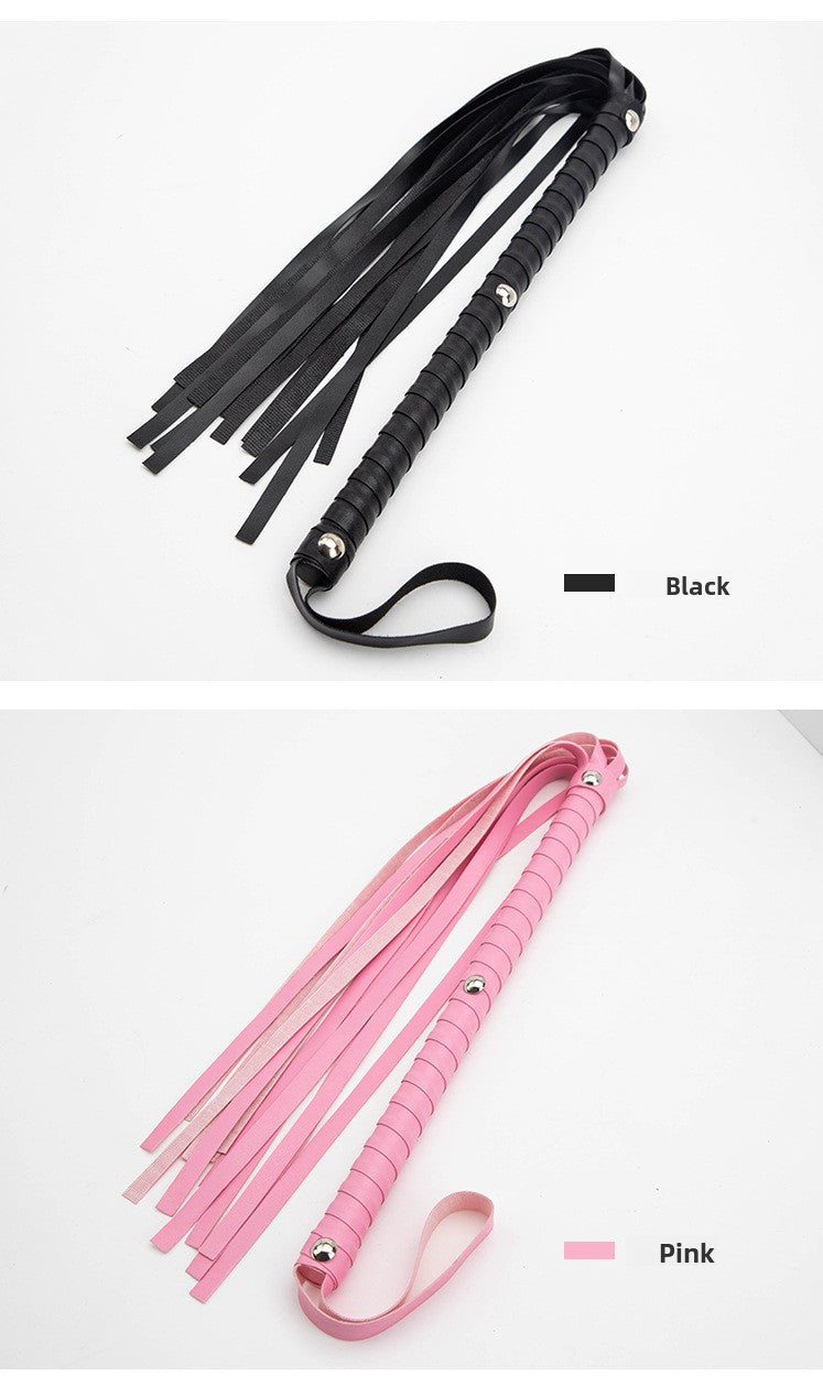SM Sex Toys Long Handle Whip PVC Three-Nail Loose Whip Punishment Queen Whip Alternative Adult Products