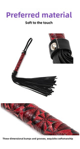 Hot Selling SM Prop Whip PU Leather Diamond Pattern Erotic Whip Sex Training SP Torture Tool Tassel Whip