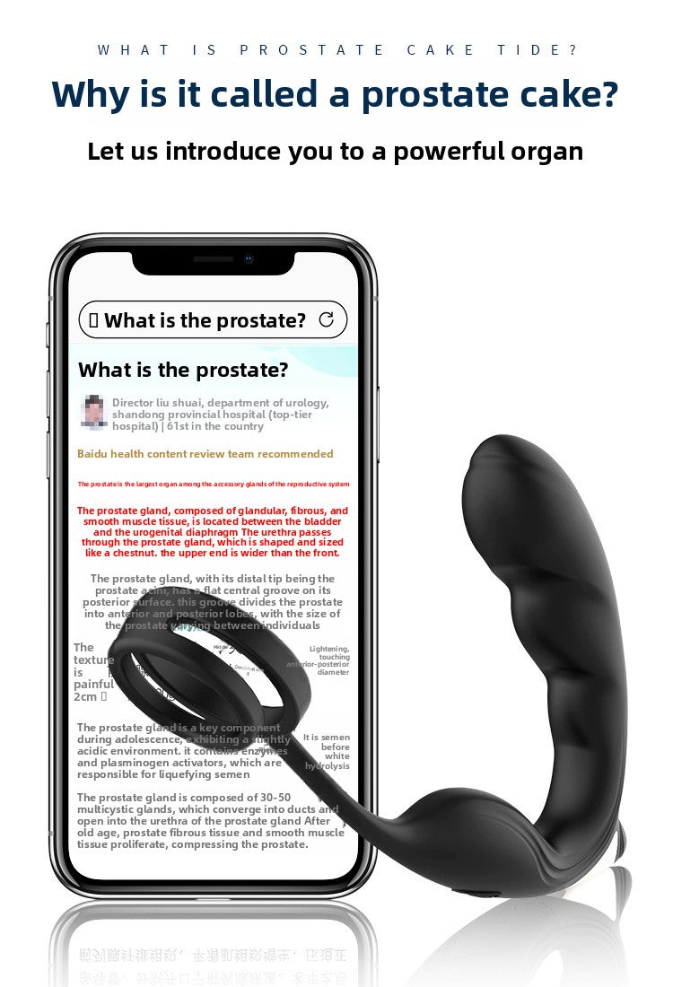 Nuoer Male Sex Products Prostate Massager Anal Plug Semen Locking Ring Back Chamber Masturbation Device