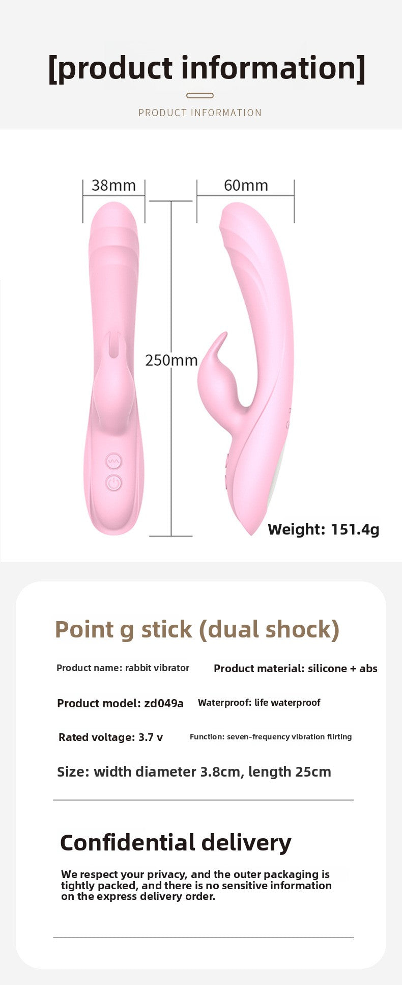 AV Stick Female Erotic Sex Toys Masturbator Adult Toys Female Massage Vibrator