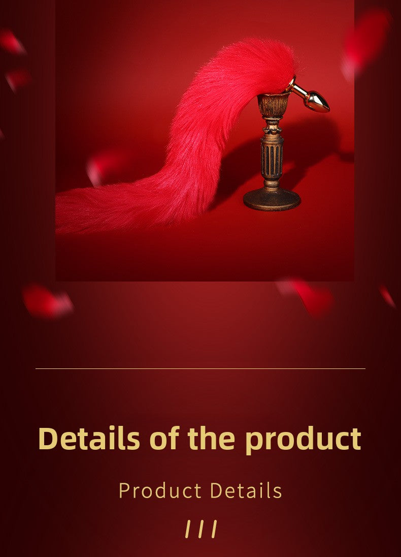 Sexy SM Props Mini Anal Plug Fox Tail Couple Flirting Torture Tool Back Court Plug Anal Expander Punishment Toy