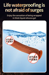 Electric Female Realistic Dildo Silicone Thick Vibrator Masturbator Female Sex Toys