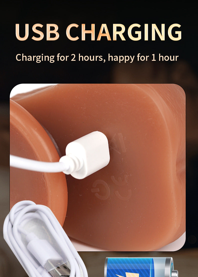 Electric Female Realistic Dildo Silicone Thick Vibrator Masturbator Female Sex Toys